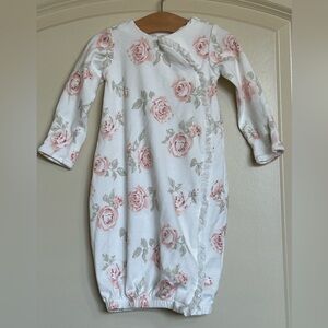 0-6M Edgehill Collection Long Sleeve Floral Print Gown